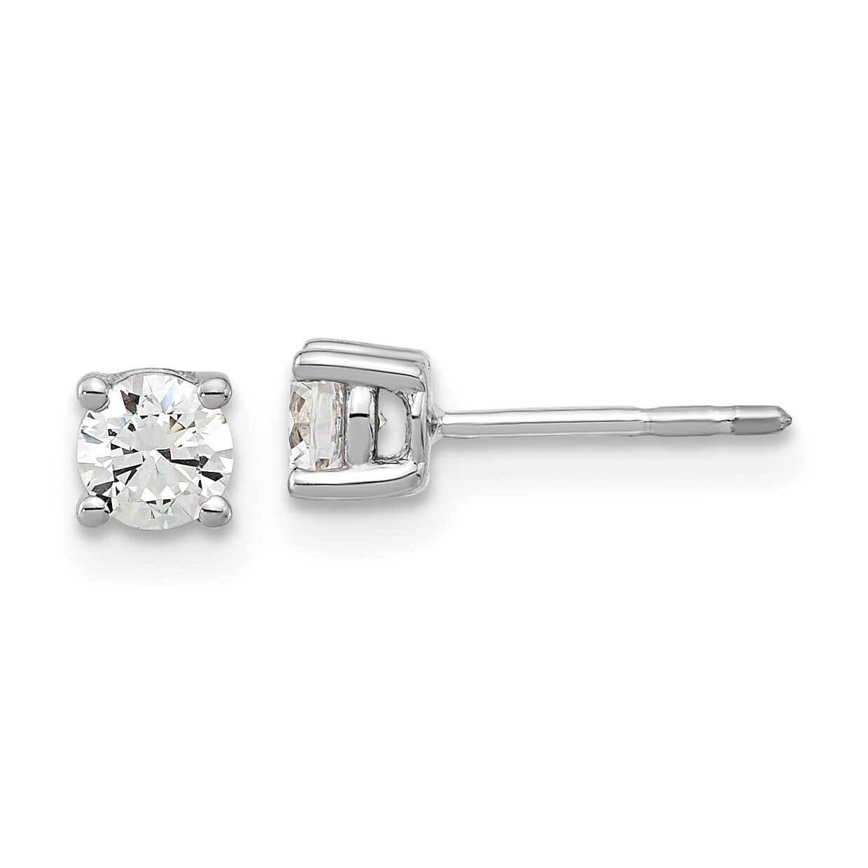 Sterling Silver 4mm CZ Stud Earrings EXS1865/DAWT-SSA