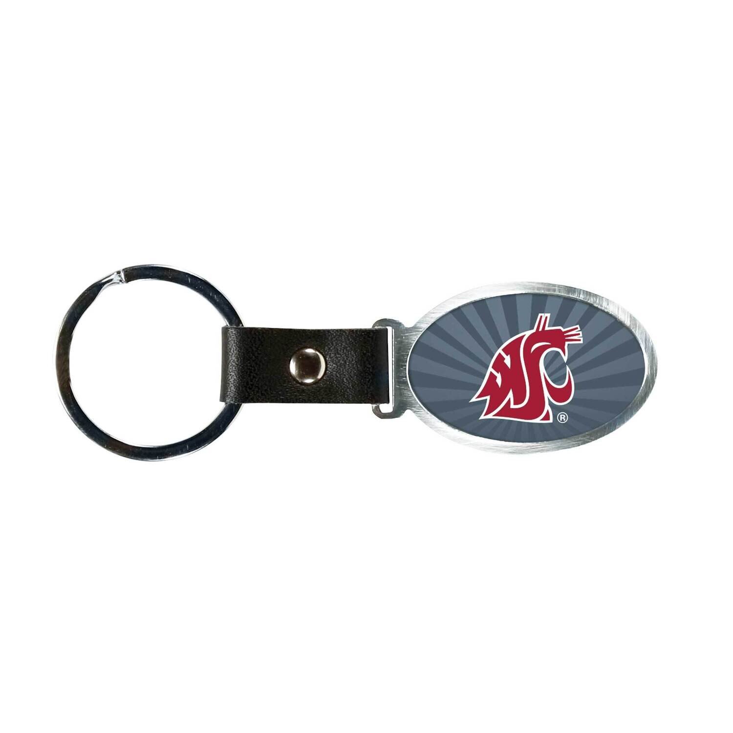 NCAA Washington State Accent Key Ring by Rico Industries GC6473