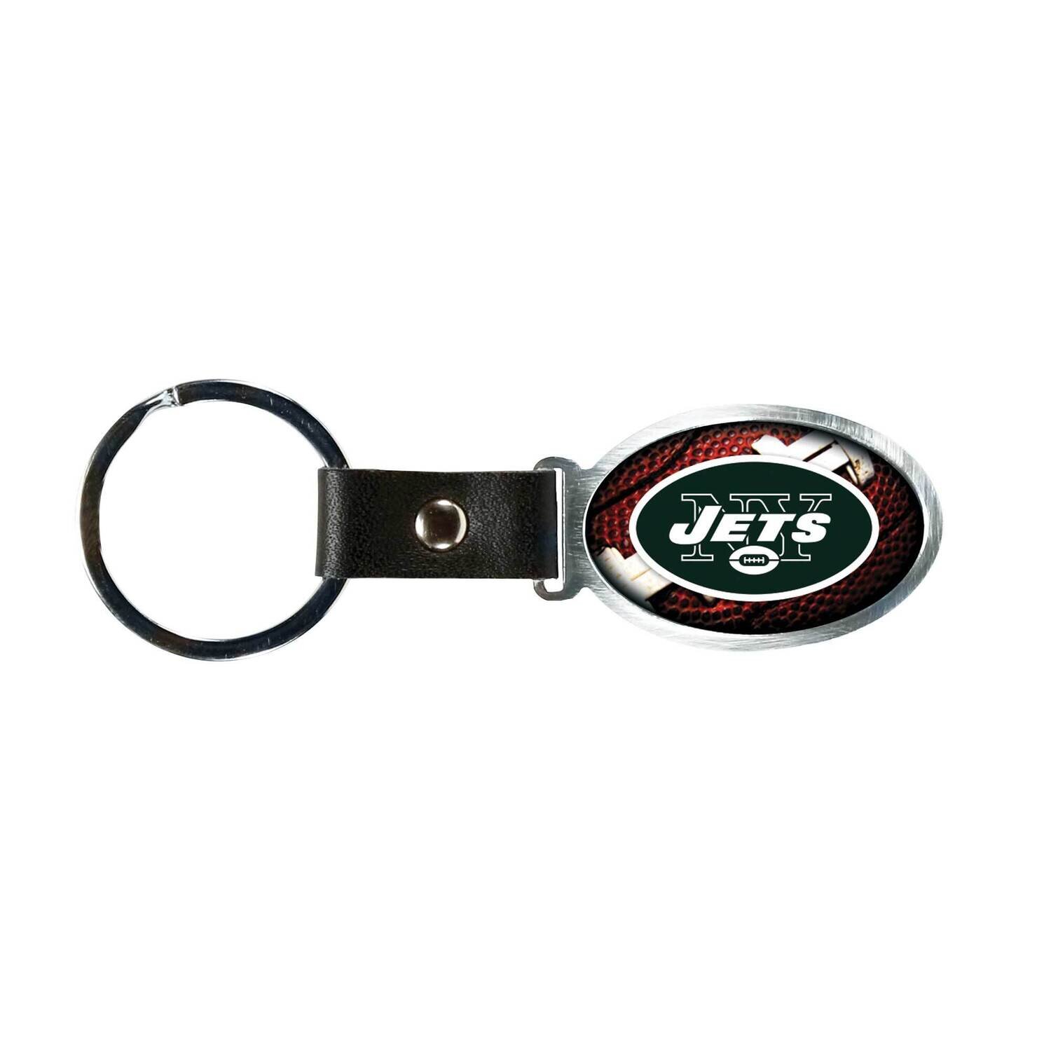 NFL New York Jets Accent Key Ring by Rico Industries GC6234