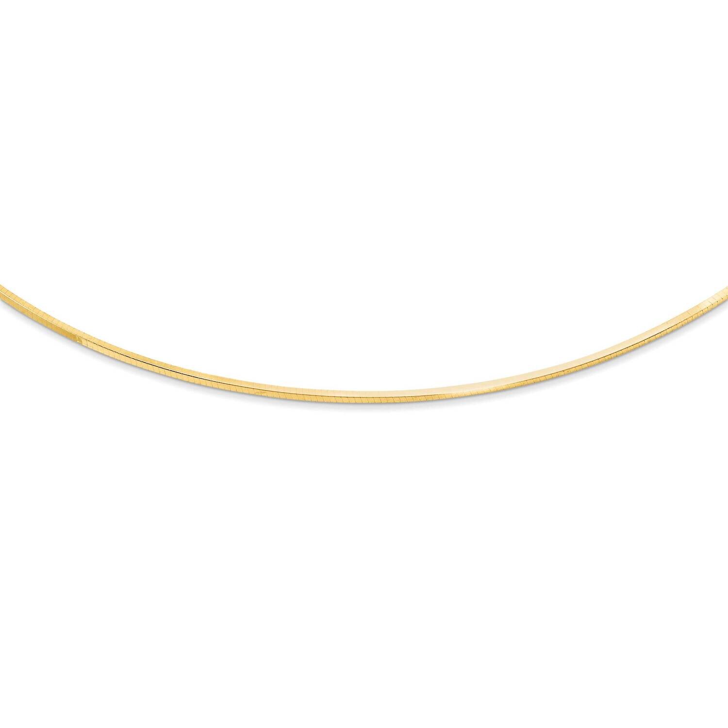 Sterling Silver square snake style omega neck-y J293511240000