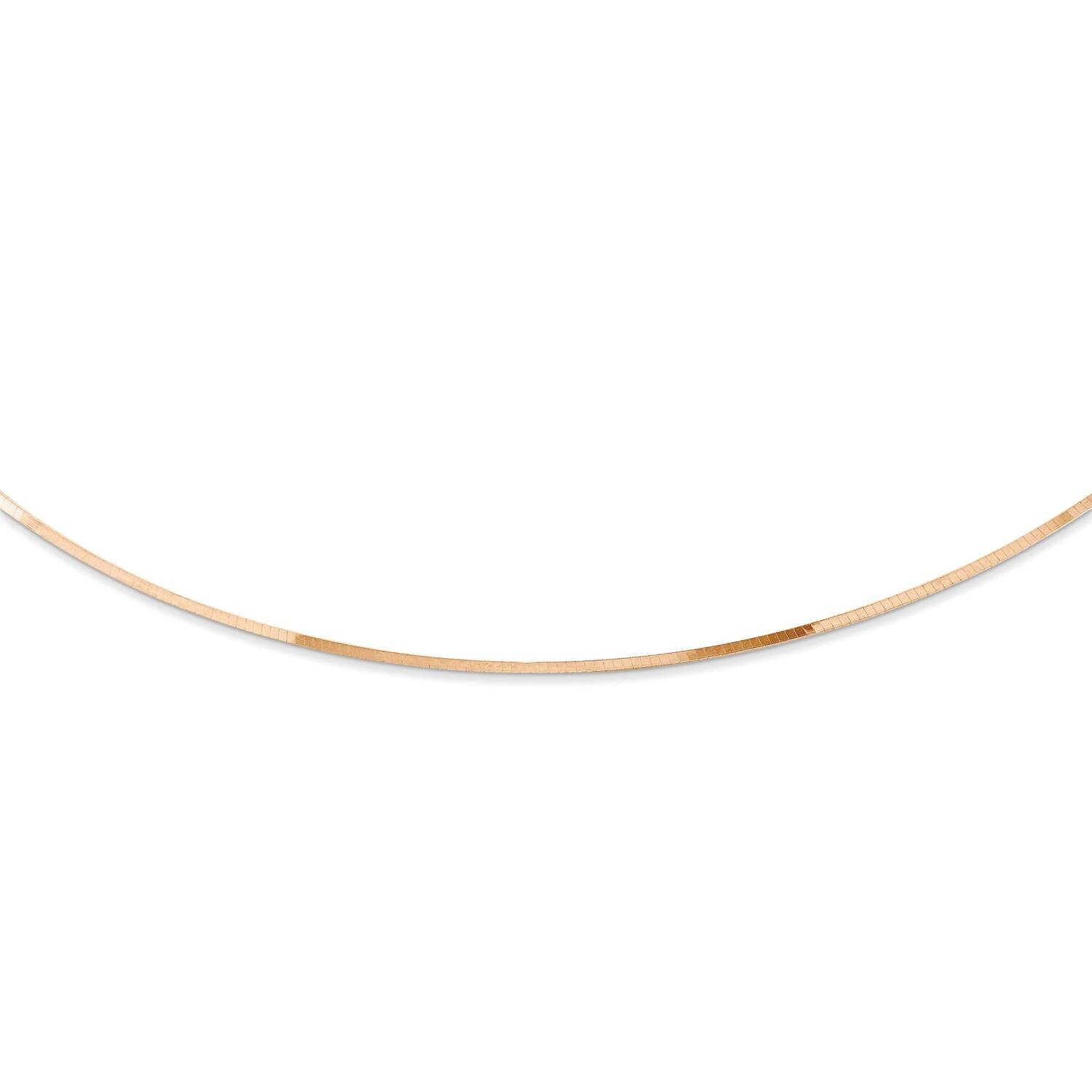 Sterling Silver square snake style omega neck-p J293511171000