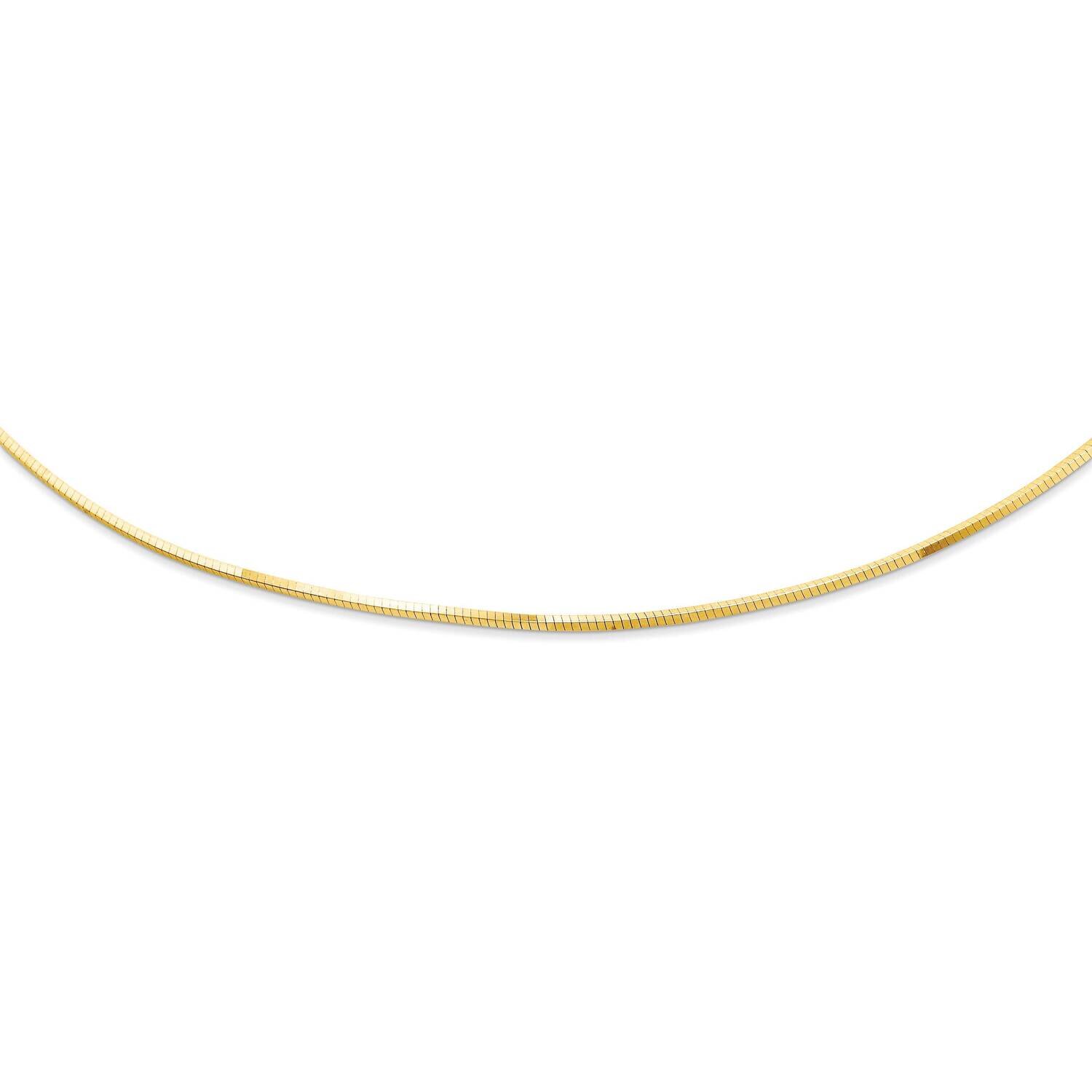 Sterling Silver square snake style omega neck-y J293512240000