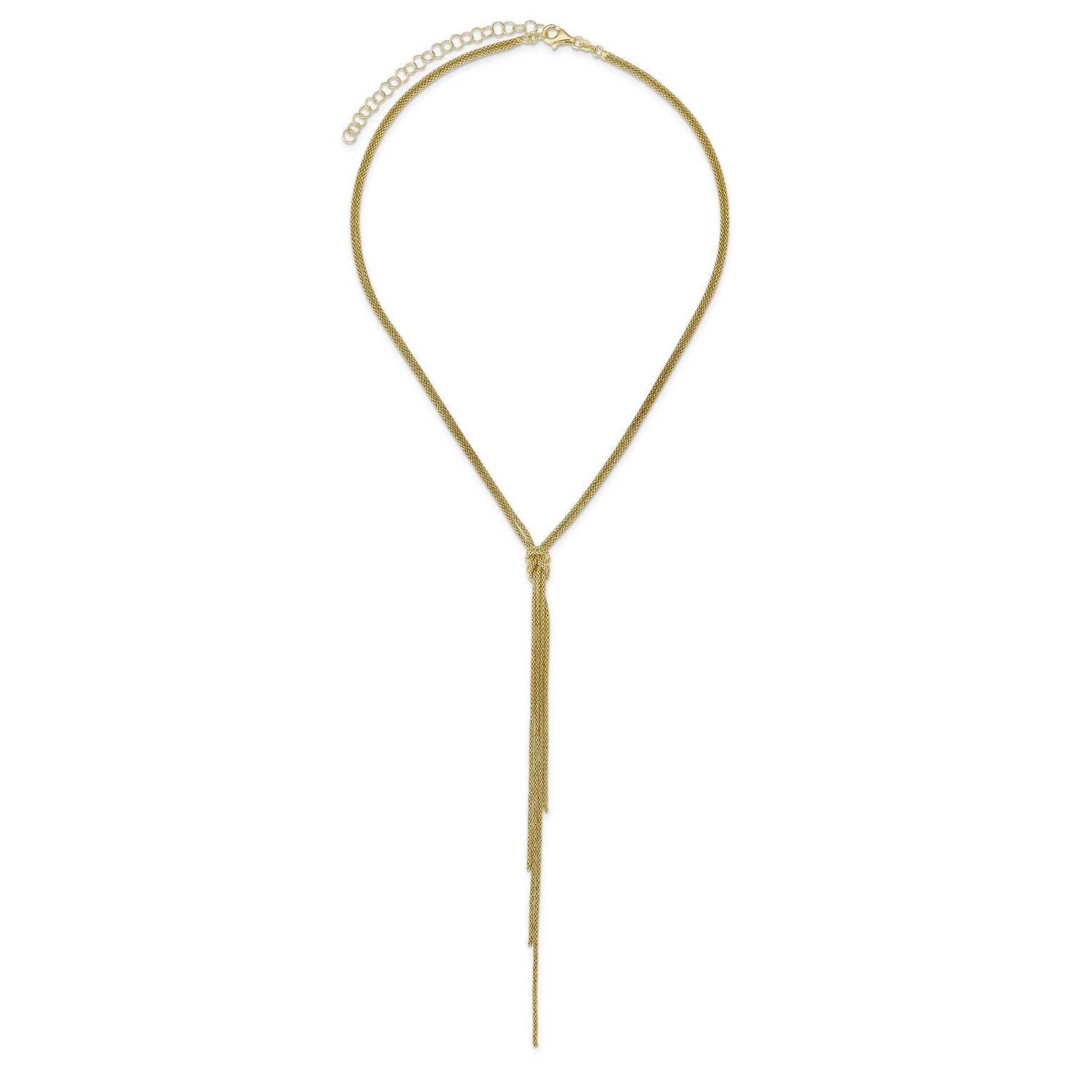 Sterling Classic Koreana Lariat Neck with love knot tassle drop 20 wi LUI592-YEL
