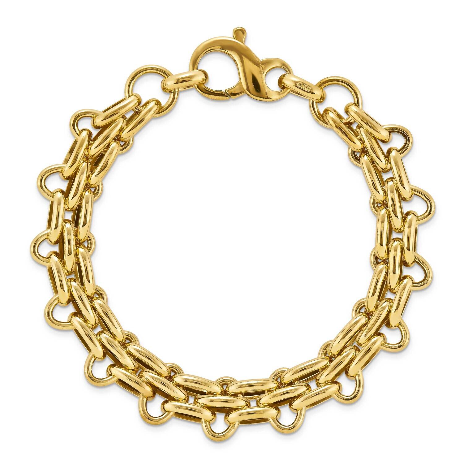 Sterling Silver bracelet - yel-7.5 PNT3LIS-YG-7.5
