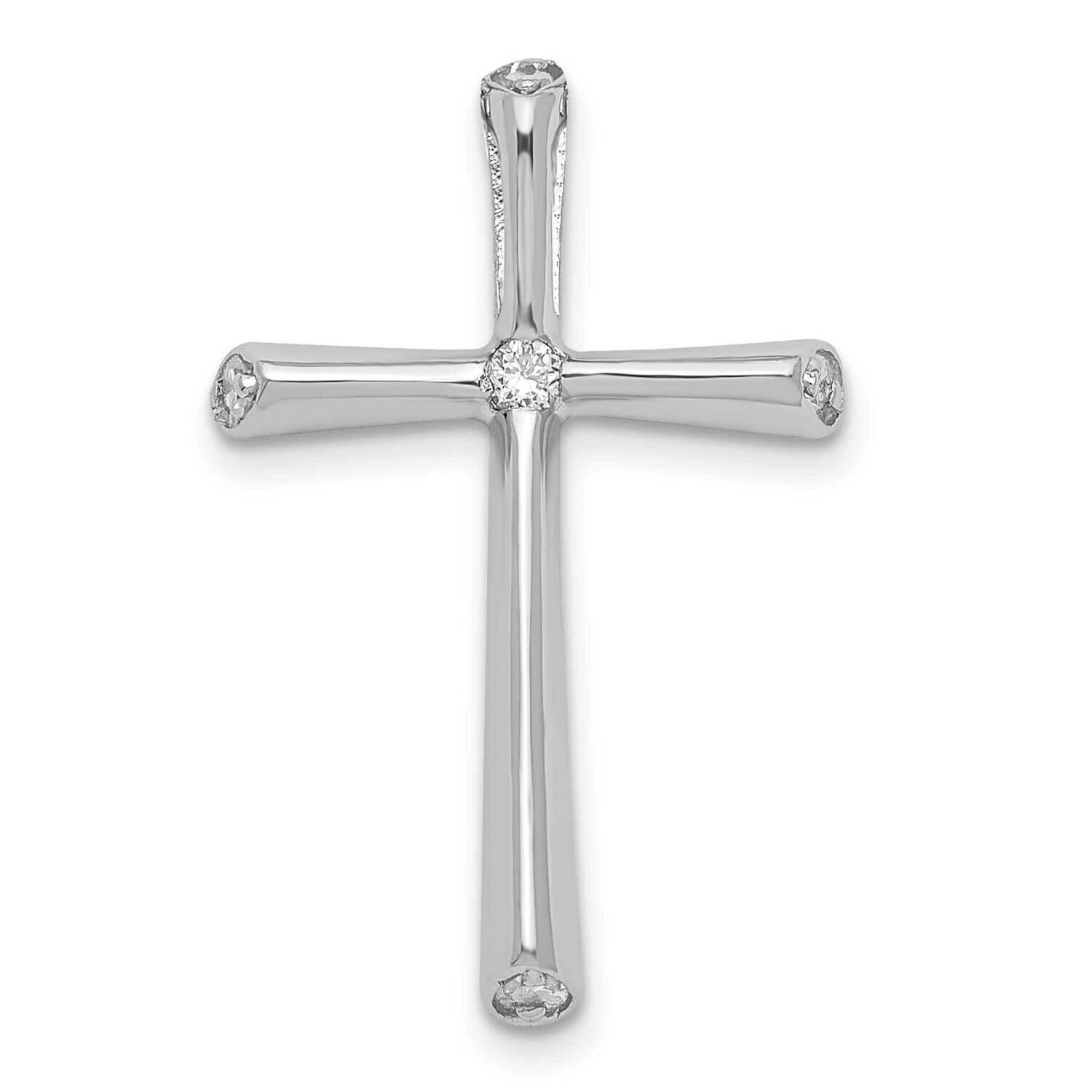 10k Gold WG PENDANT 1-.055, 4-.015 RD DIAS. No chain, Dia: CST (RDI) Mel:F53 PXD1650-0WCSTA