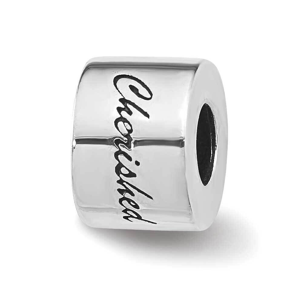 Sterling Silver Reflections CHERISHED Bead QRS3038