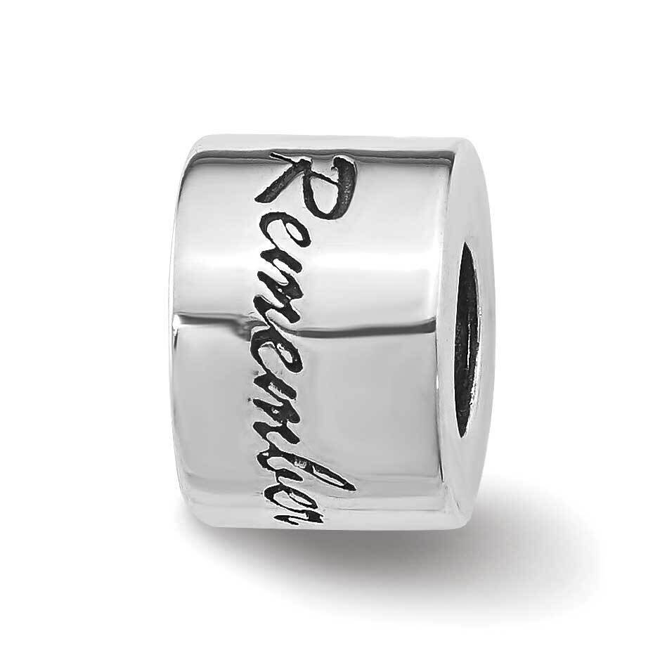 Sterling Silver Reflections REMEMBER Bead QRS3040