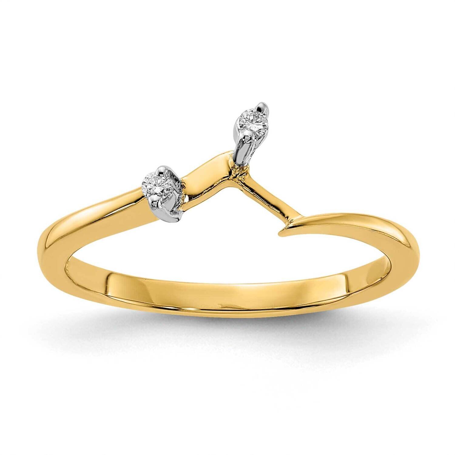 14K Diamond Contoured Band RDB1872W-4YAA