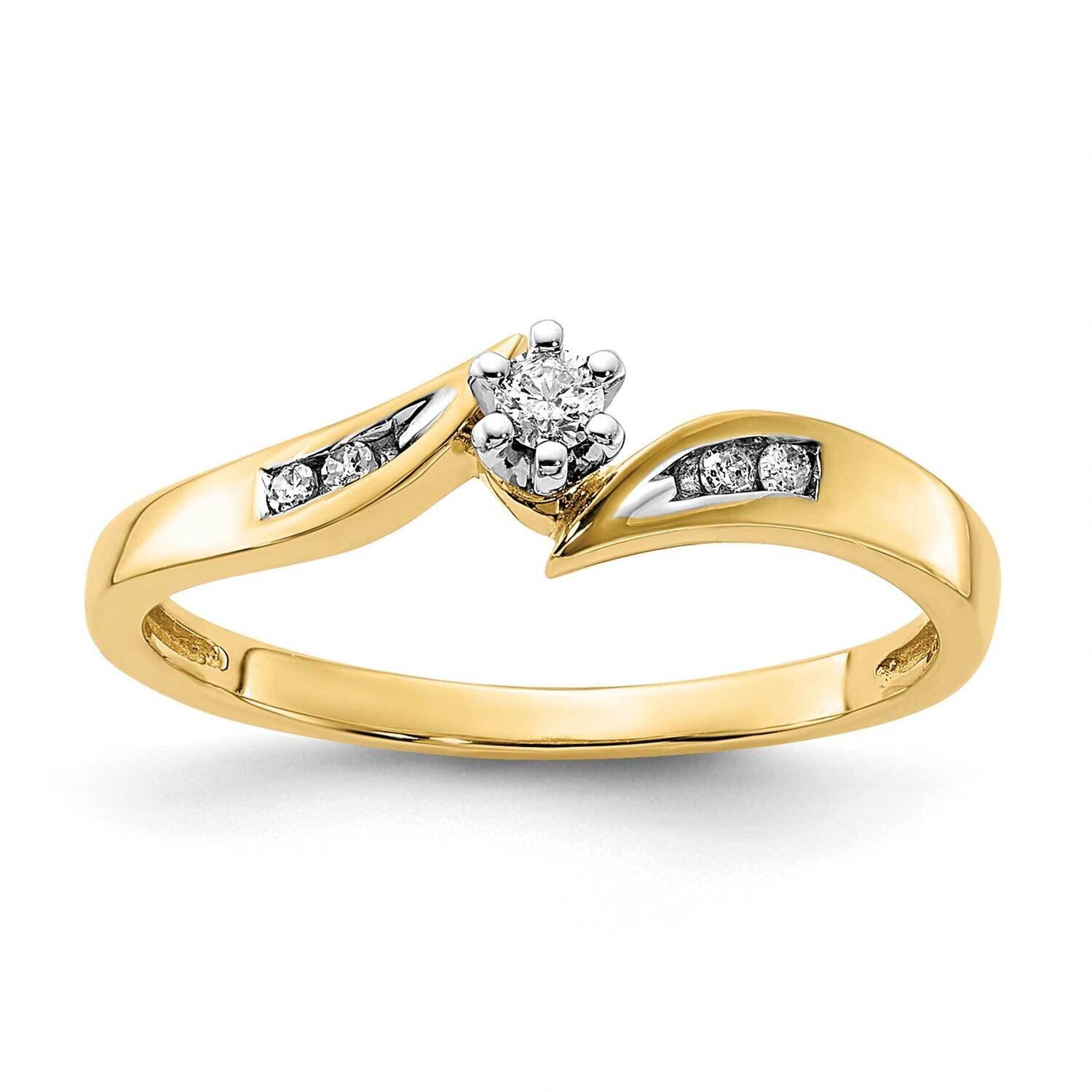 10k Gold Diamond Promise Ring RLD2577-0YBBS45