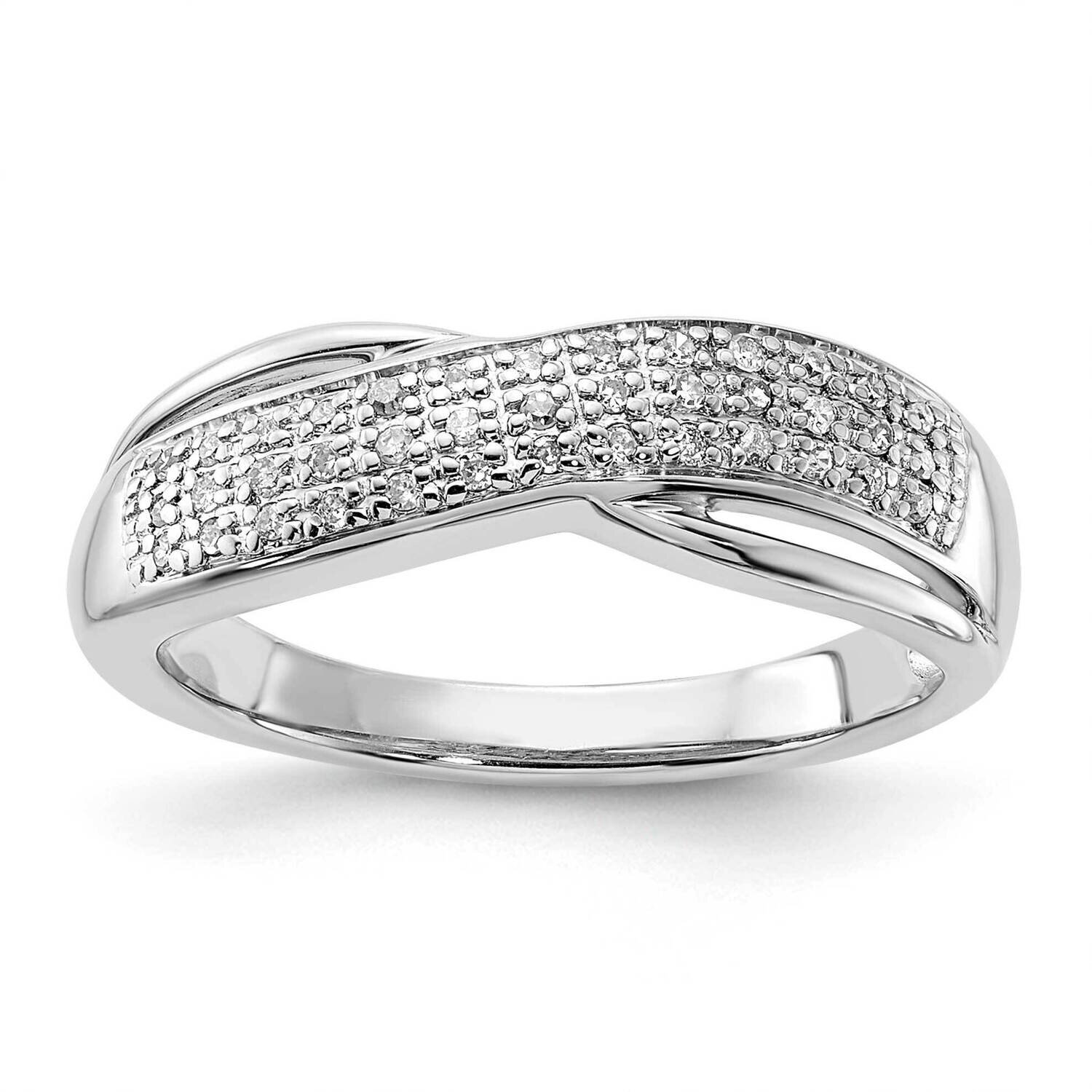 Sterling Silver Diamond Cluster Fashion Ring RLD3183/13SS-SSS53