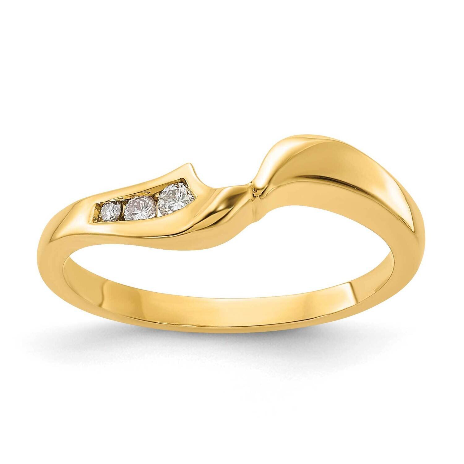14K Gold Polished Diamond Ring Wrap RDB1168W-4YAAA