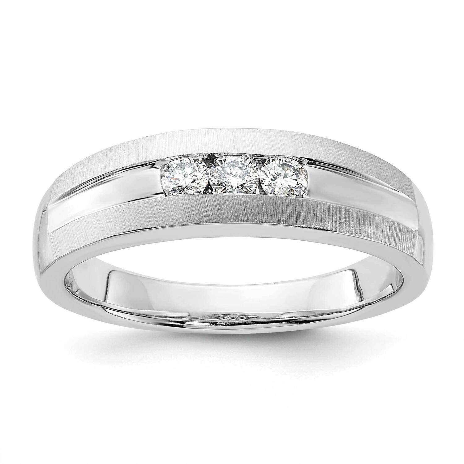 10k Gold White Gold Diamond Wedding Band RDD1718G-0WA