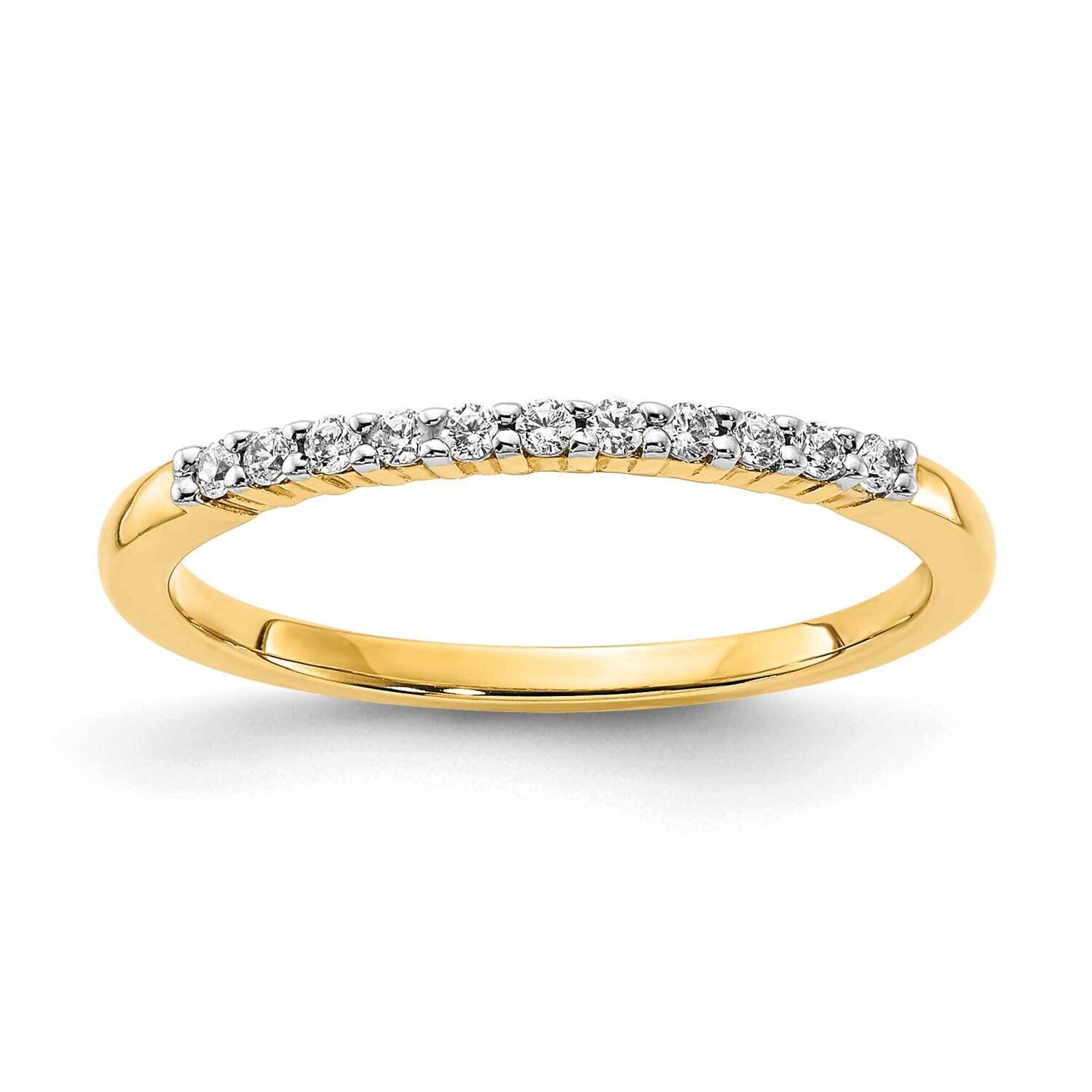 10k Gold CZ Wedding Band RDS2269W/CZ-0YCZ