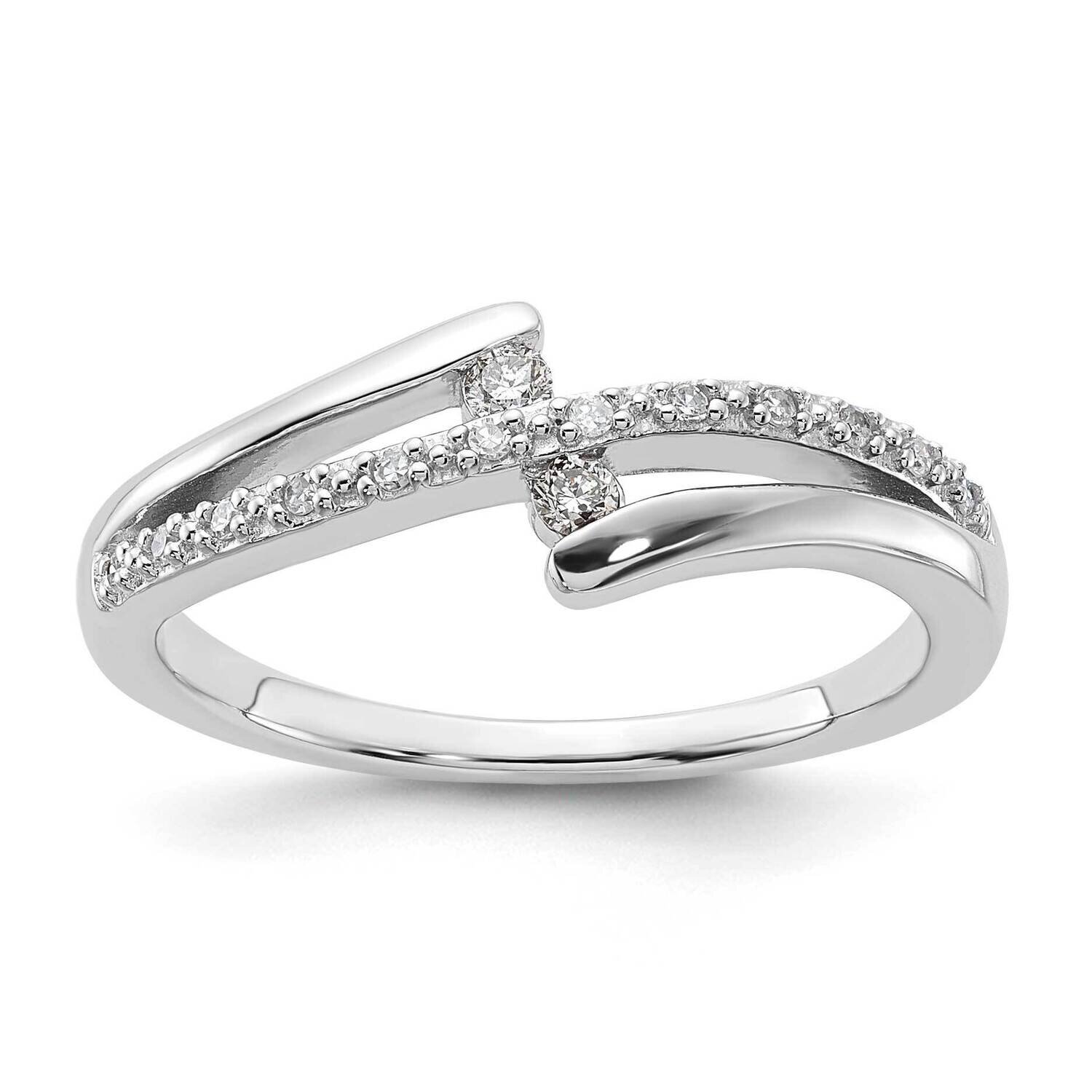 Sterling Silver Polished Fancy Diamond Ring RLD3996-SSABS43-7