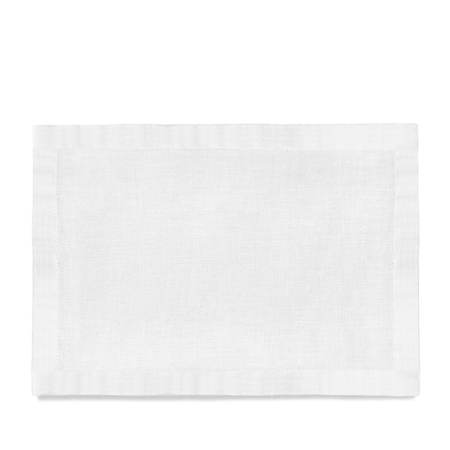 L&#39;Objet Linen Sateen Placemats Set of 4 White LN4010, MPN: LN4010,