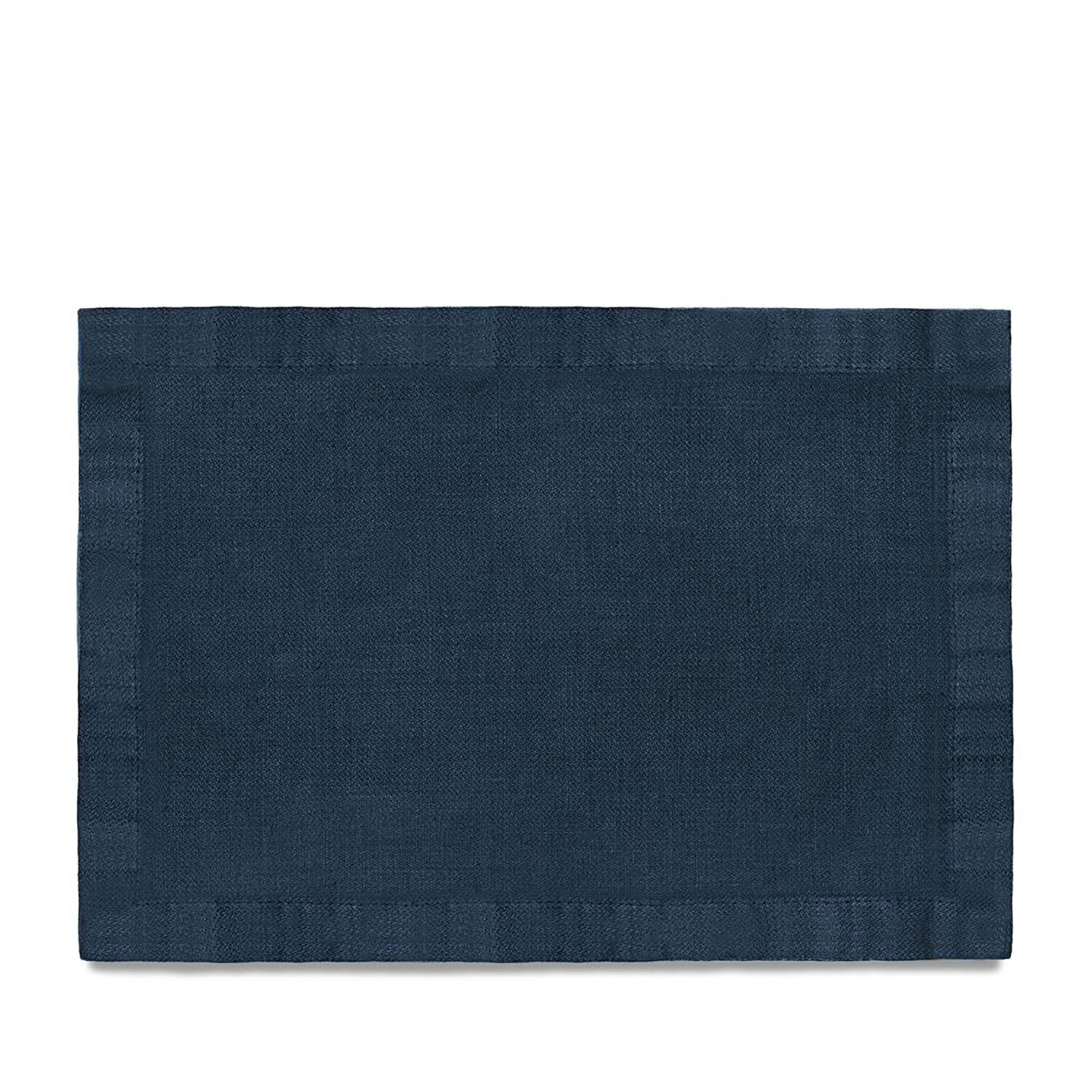 L&#39;Objet Linen Sateen Placemats Set of 4 Blue LN4610, MPN: LN4610,