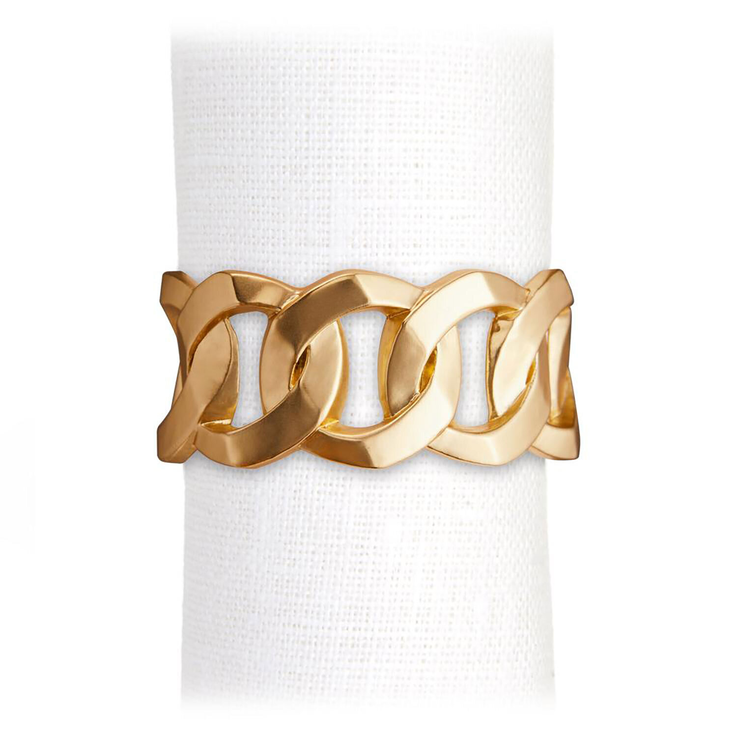 L&#39;Objet Cuban Link Napkin Rings Gold NJ4101, MPN: NJ4101, 810009643784
