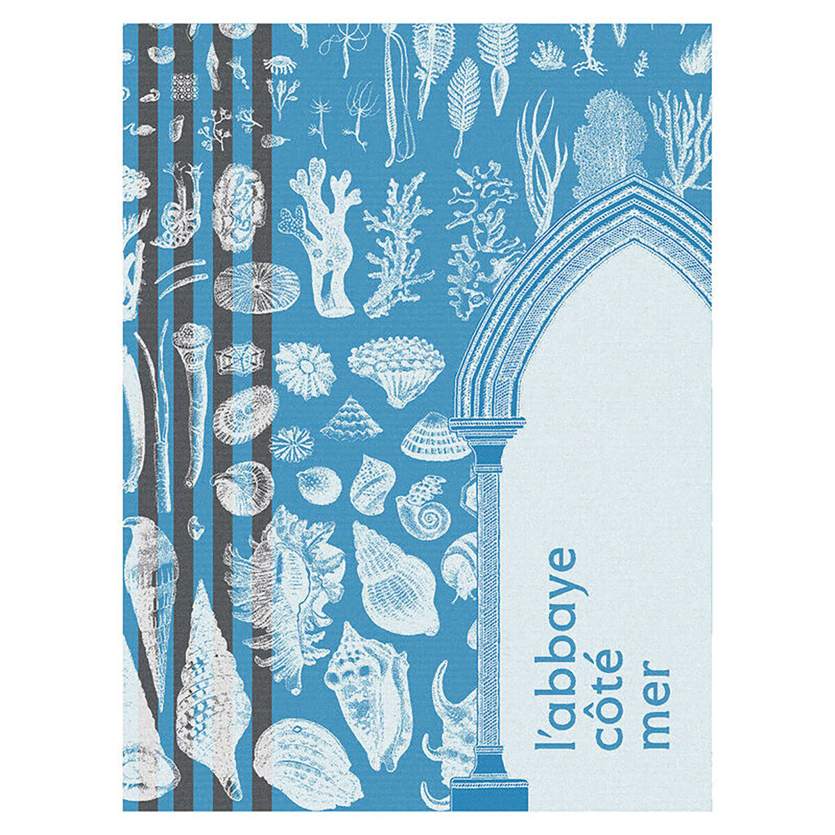 Le Jacquard Francais Abbaye Mer Blue Tea Towel 24 x 31 Inch 27623 Set of 4, MPN: 27623, 36602692762…