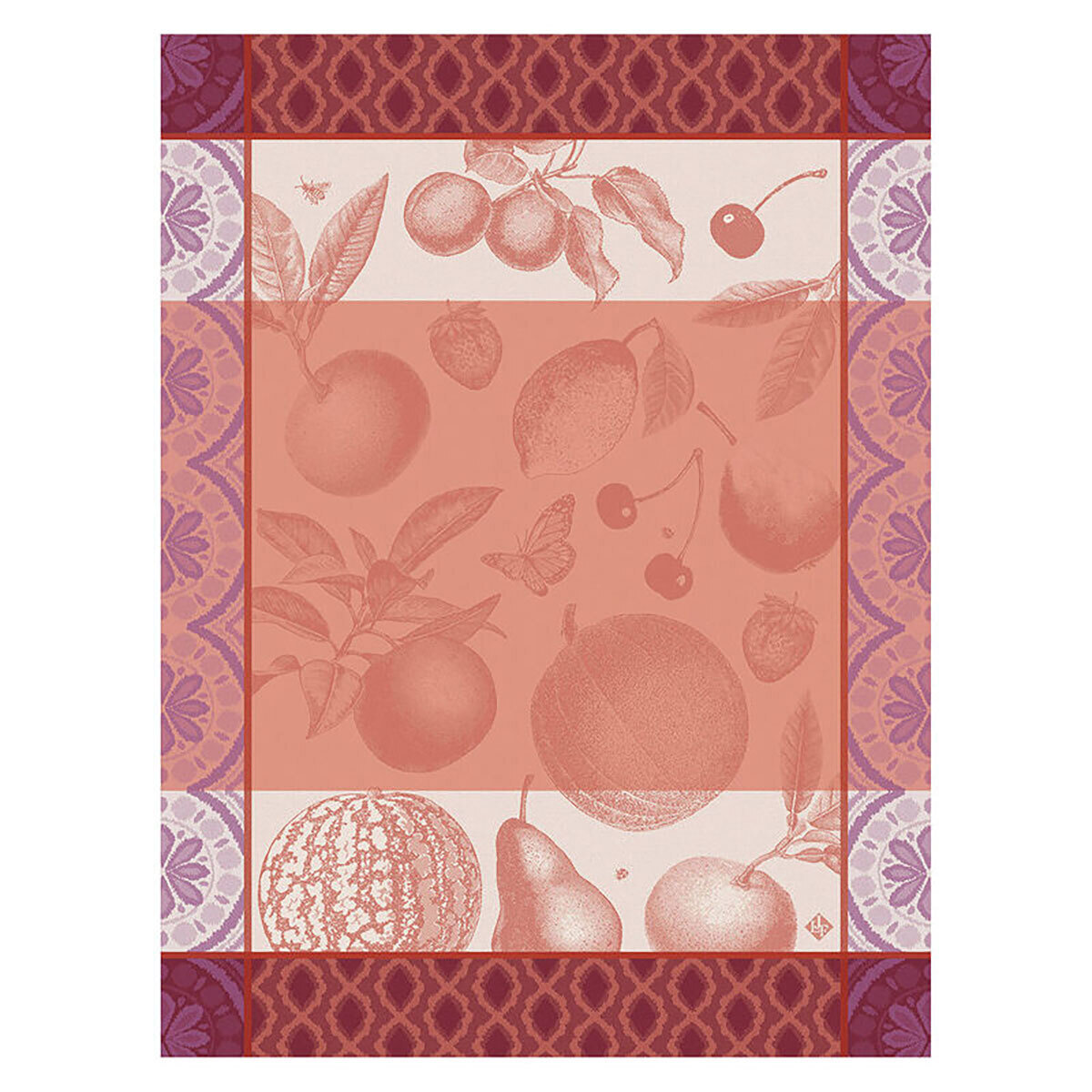 Le Jacquard Francais Arriere-Pays Pink Tea Towel 24 x 31 Inch 27418 Set of 4, MPN: 27418, 366026927…
