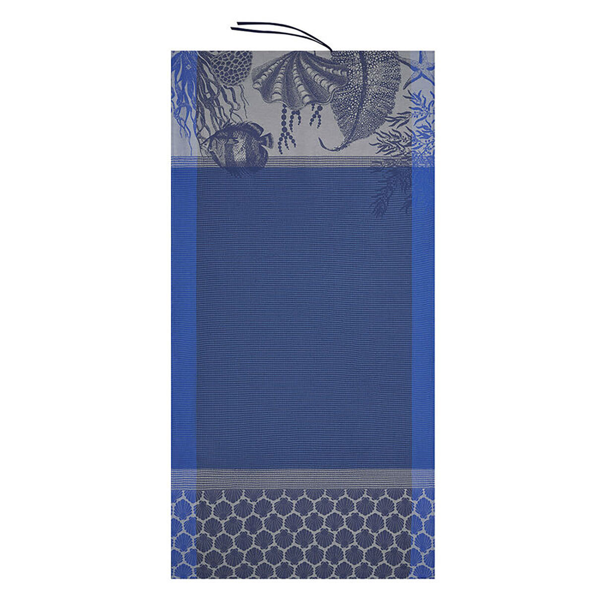 Le Jacquard Francais Recifs Blue Beach Towel 39 x 79 Inch 27463