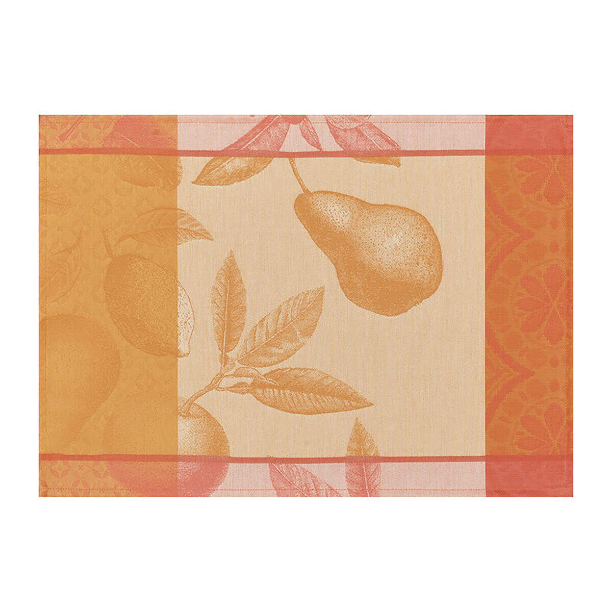 Le Jacquard Francais Arriere-Pays Orange Coated Placemat 20 x 14 Inch 27414 Set of 4, MPN: 27414, 3…