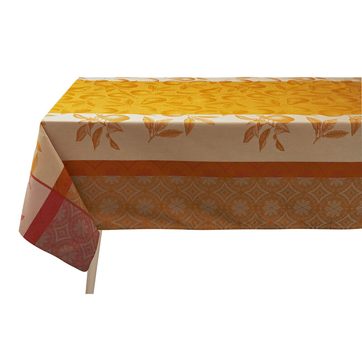 Le Jacquard Francais Arriere-Pays Orange Tablecloth 69 x 98 Inch 27390, MPN: 27390, 3660269273903