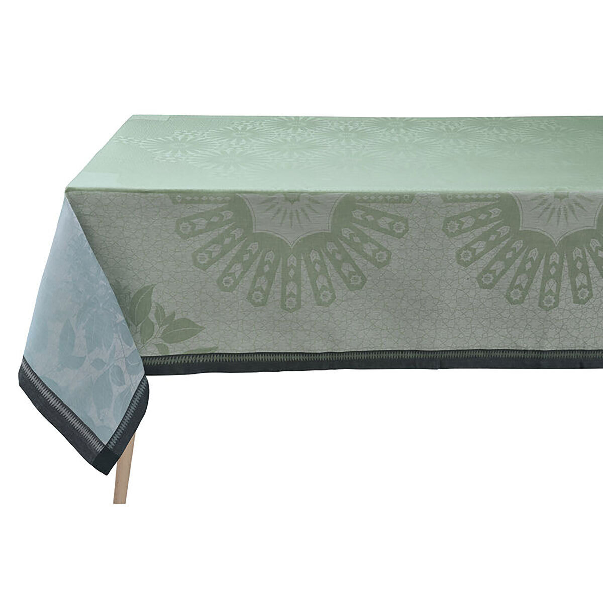 Le Jacquard Francais Jardin D&#39;Orient Light Green Tablecloth 69 x 126 Inch 27500, MPN: 27500, 366026…