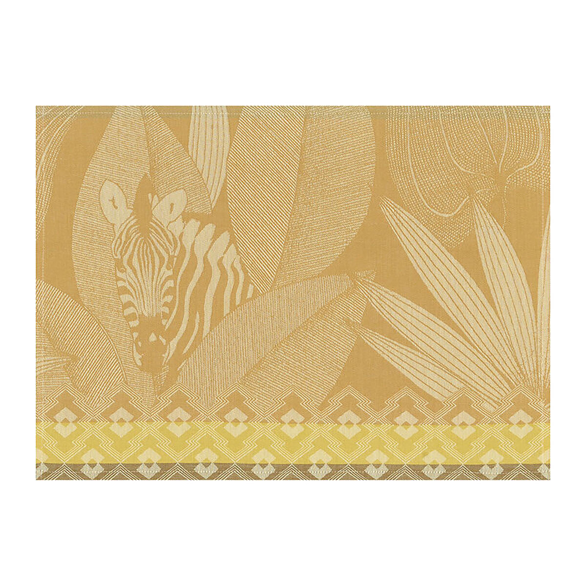 Le Jacquard Francais Nature Sauvage Yellow Placemat 20 x 14 Inch 27455 Set of 4
