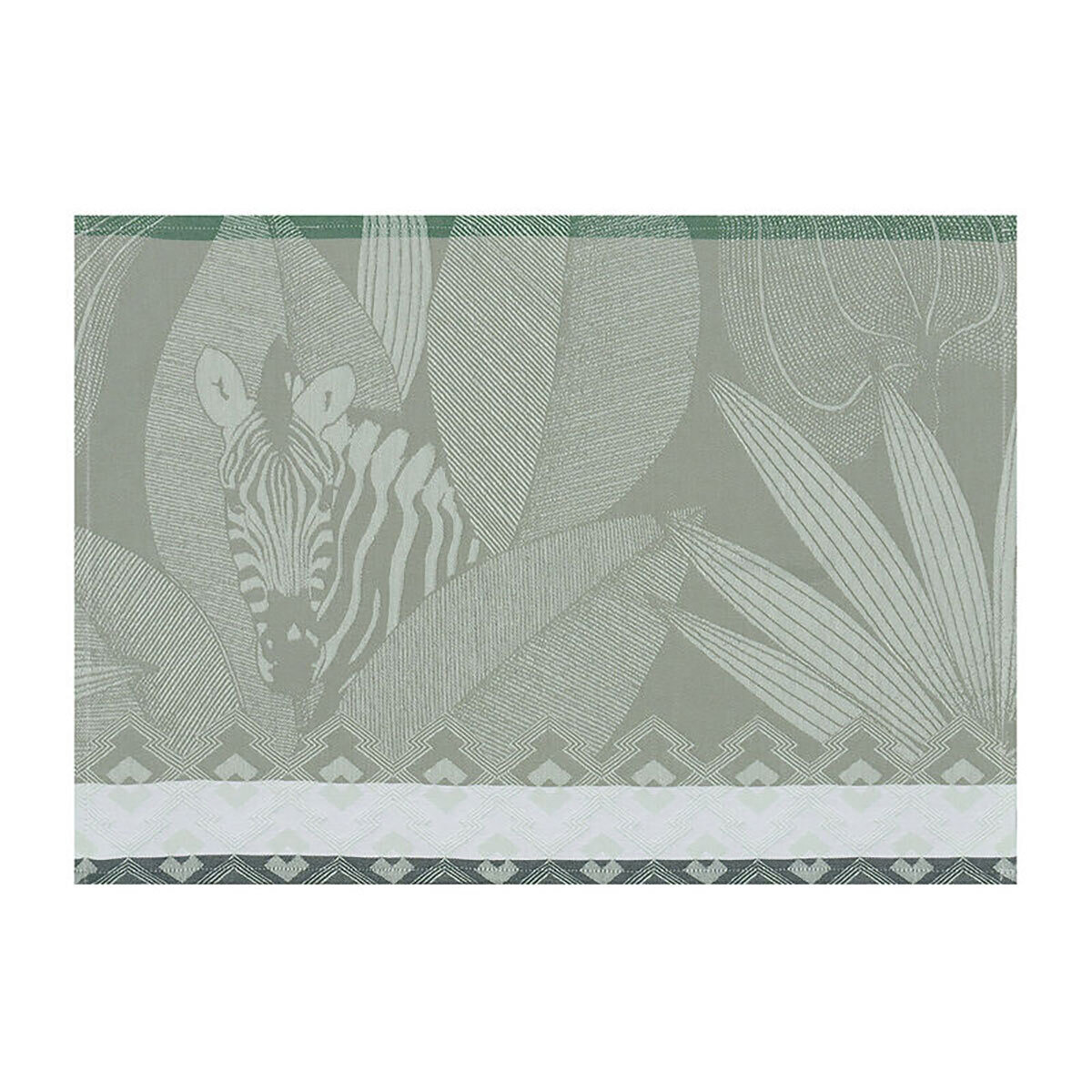 Le Jacquard Francais Nature Sauvage Green Placemat 20 x 14 Inch 27453 Set of 4