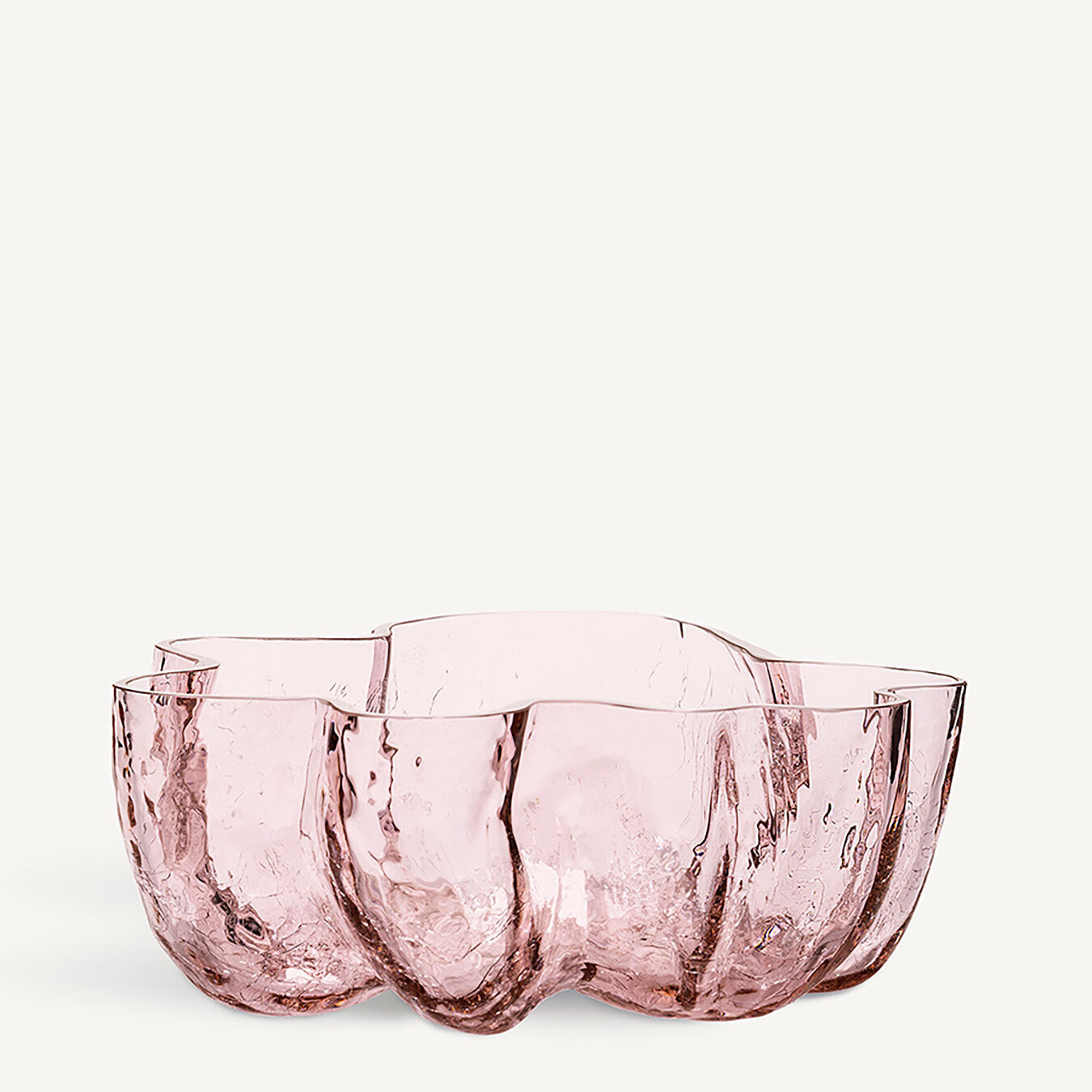 Kosta Boda Crackle Pink Bowl 7052101