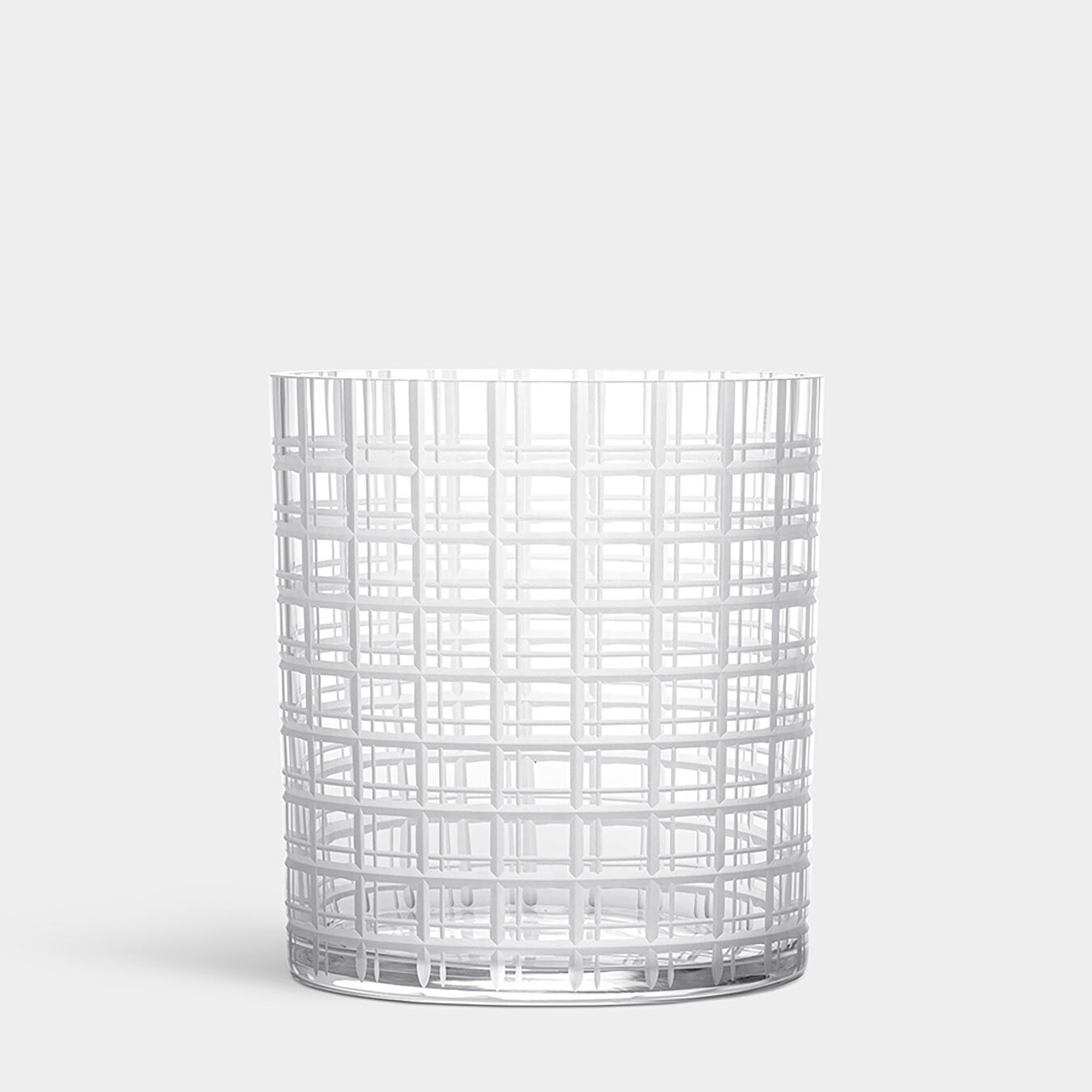 Orrefors Cut In Number Checkers Vase Medium 6552526
