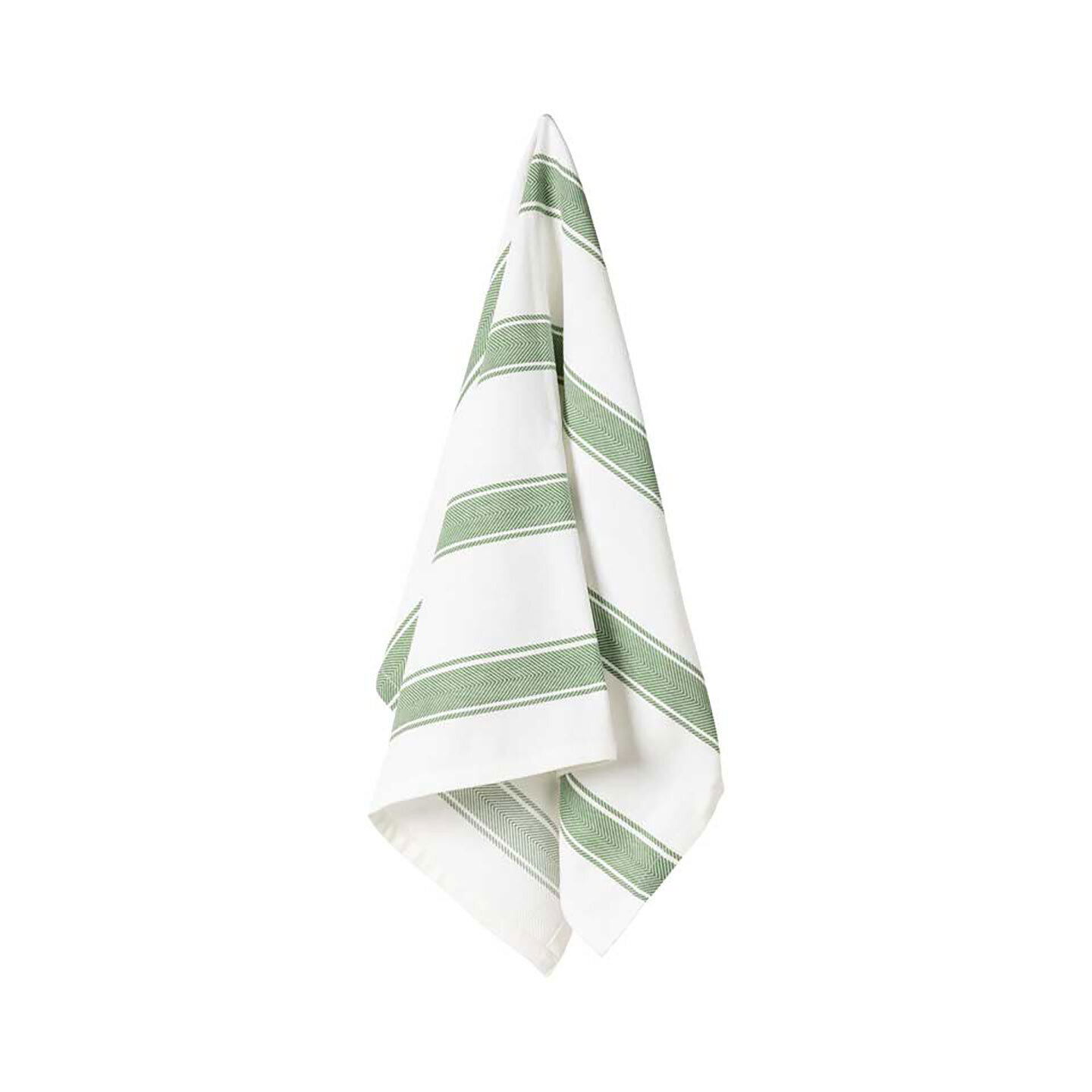 Casafina Kitchen Textiles Alessa Chive Kitchen Towel Her Stripes 100% TX0217-ASGR Set of 2, MPN: TX…