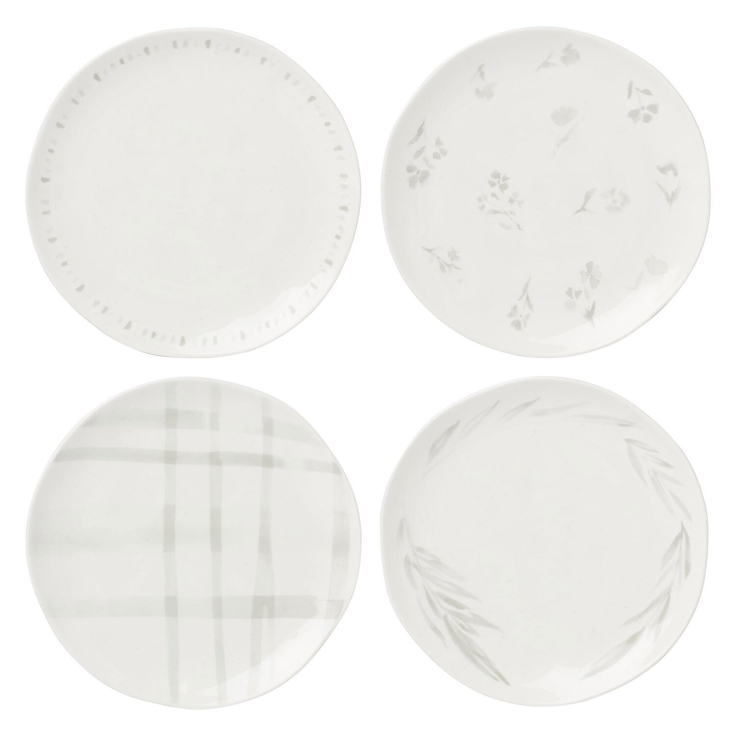 Lenox Oyster Bay Accent Salad Plates Set of 4 Assorted 894091, MPN: 894091, 194372021883