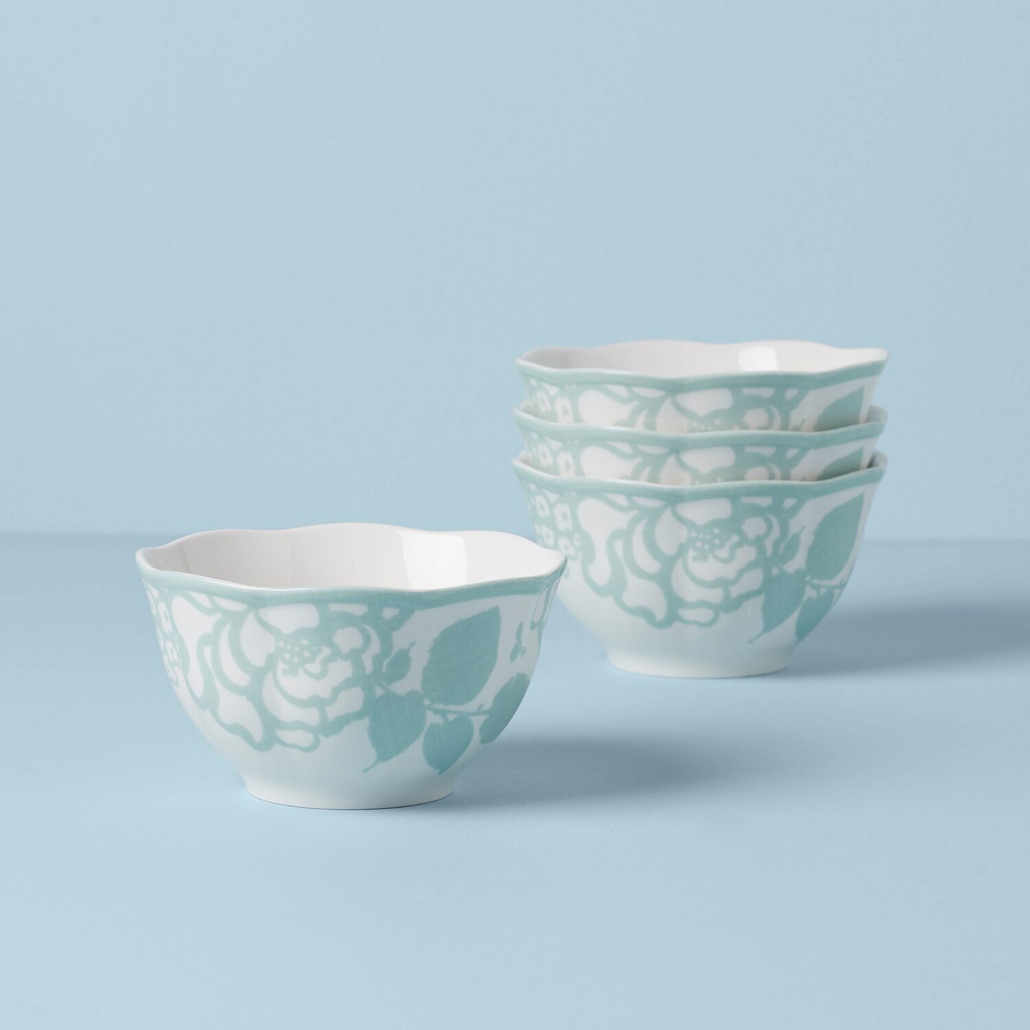 Lenox Butterfly Meadow Cottage Rice Bowls Set of 4 Sage 894090, MPN: 894090, 194372021876