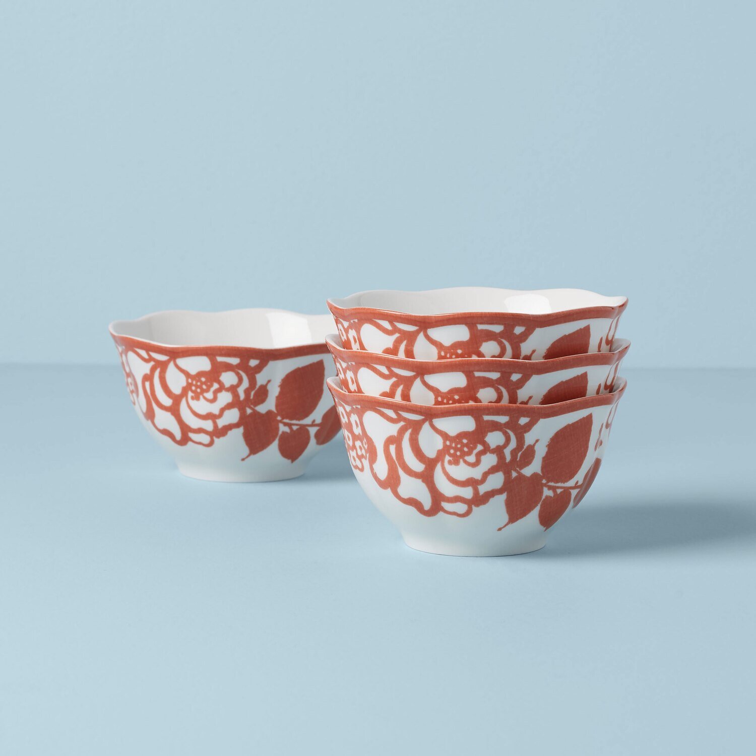 Lenox Butterfly Meadow Cottage Rice Bowls Set of 4 Saffron 894282, MPN: 894282, 194372023269