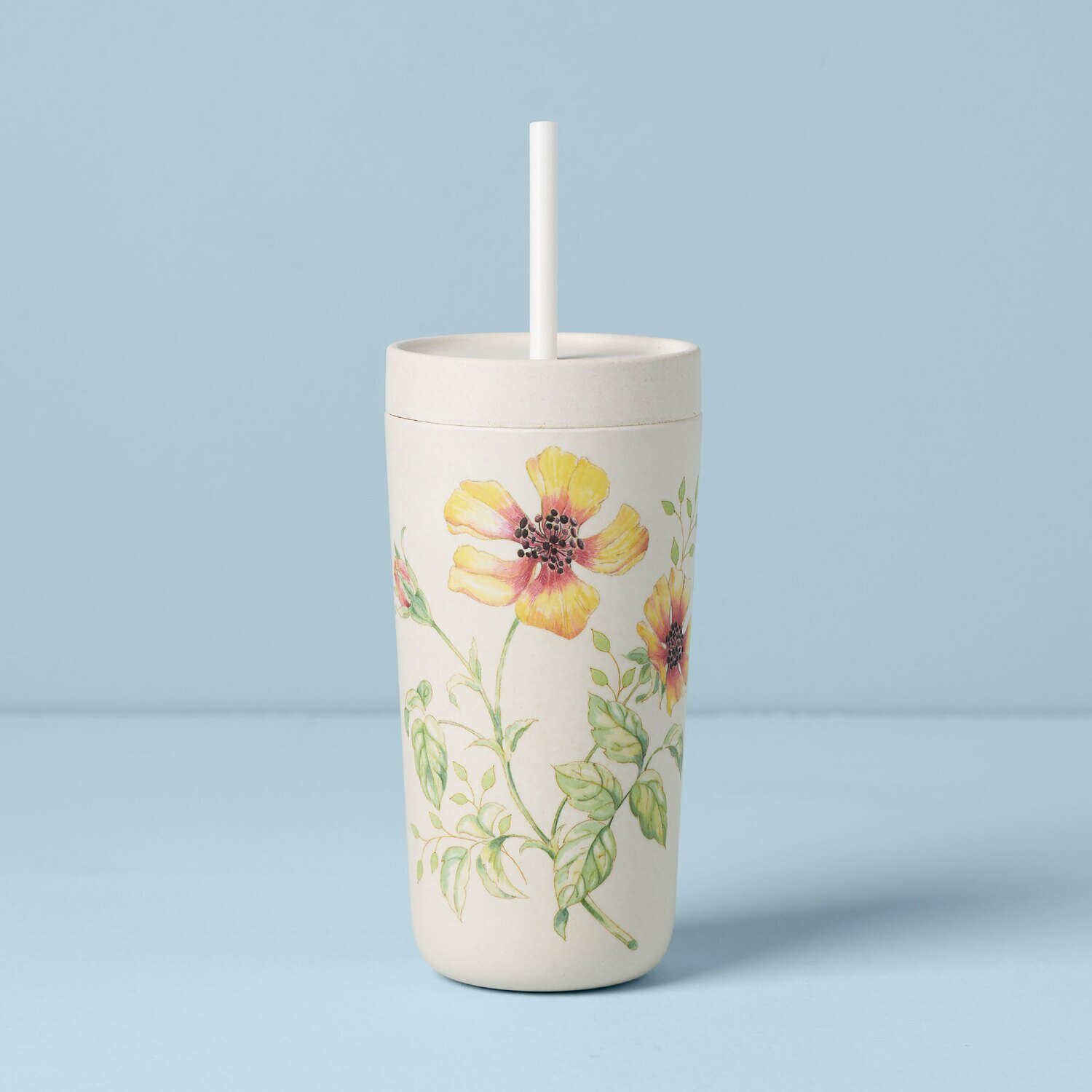 Lenox Butterfly Meadow Kitchen Bamboo Tumbler with Straw 894267