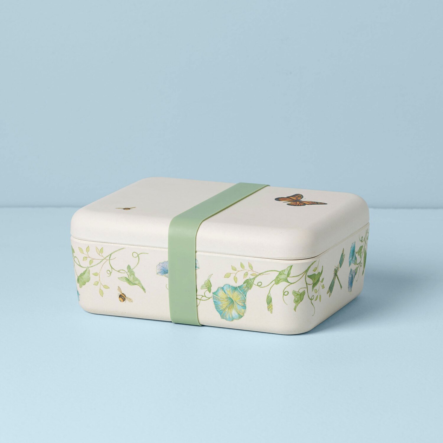 Lenox Butterfly Meadow Kitchen Bamboo Bento Lunch Box 894269
