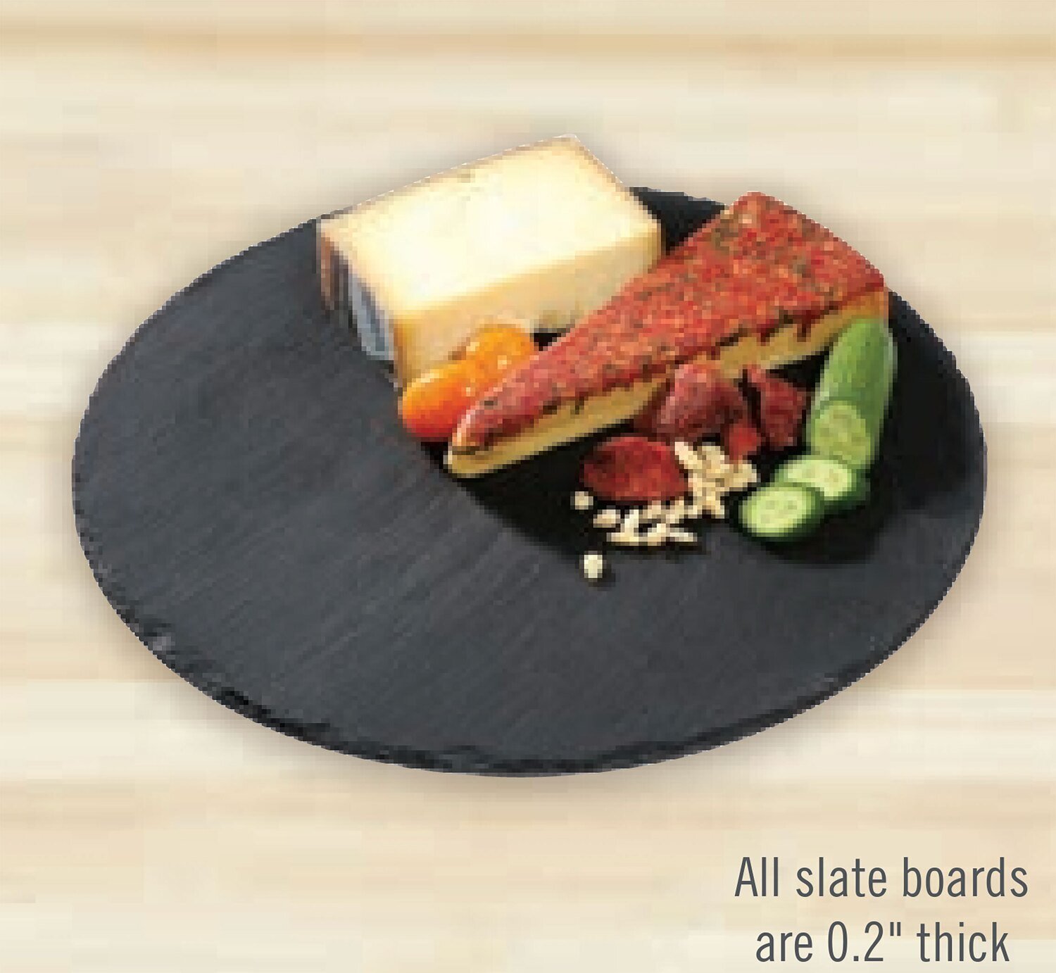 Frieling Slate Serving Board Round 11.8&quot; C296556