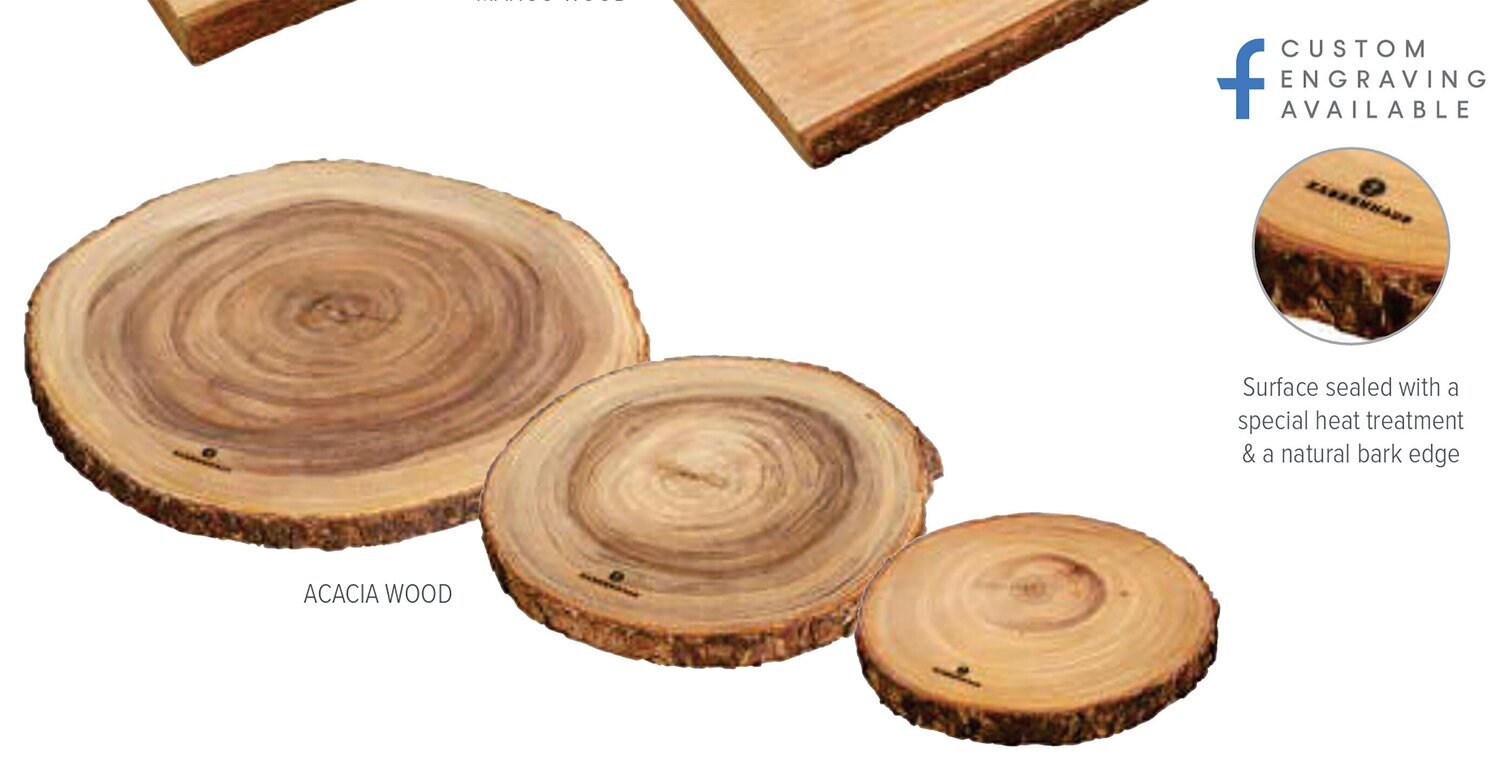 Frieling Wood Serving Board Round Acacia Wood 9&quot; M059106
