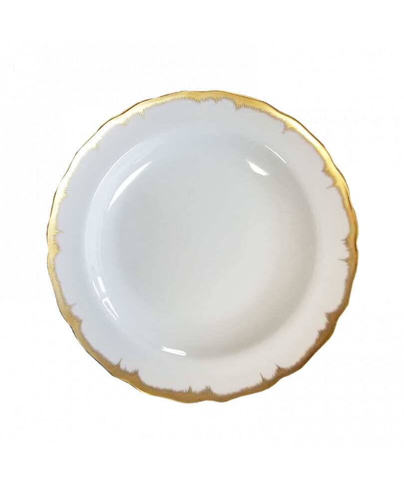 Mottahedeh Chelsea Feather Gold Dessert Plate S5002, MPN: S5002,
