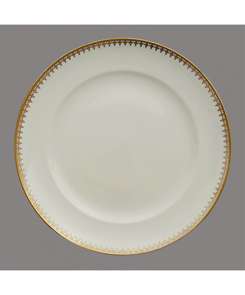 Mottahedeh Gold Arrowhead Dinner Plate S5201