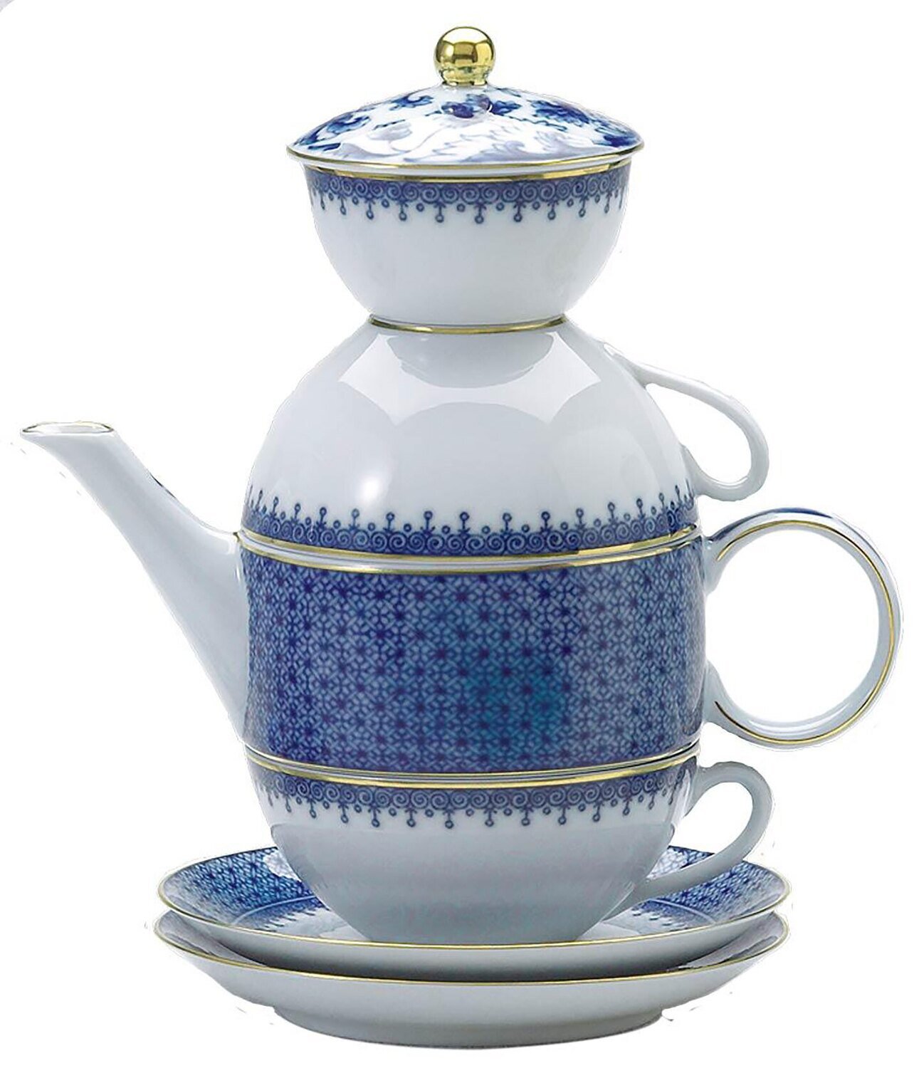 Mottahedeh Blue Lace Tea For Two S1679