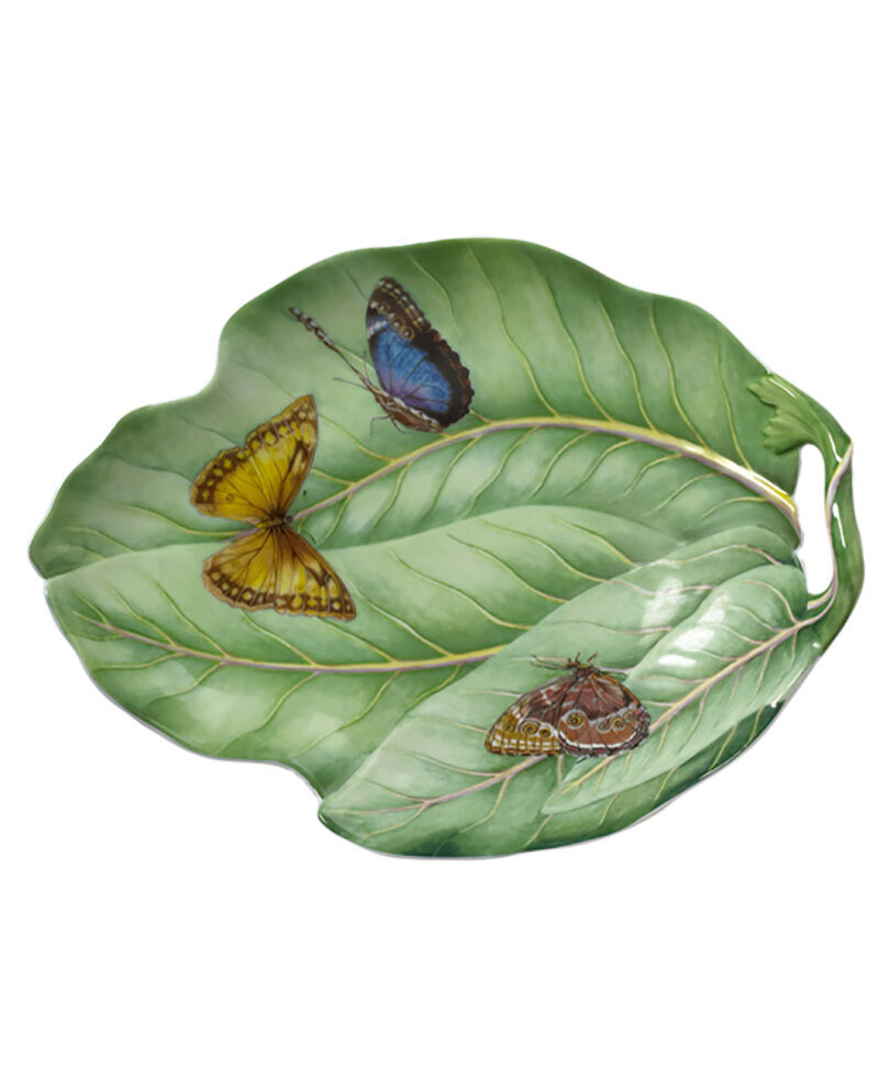 Mottahedeh Butterfly Leaf Dish S420