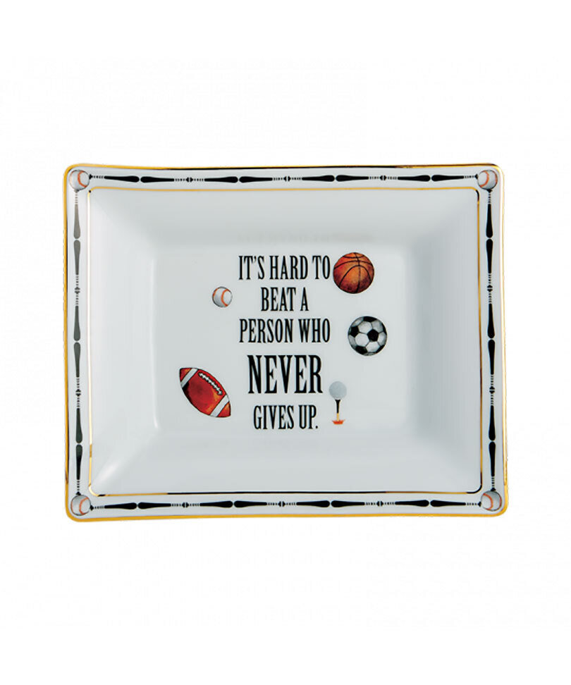 Mottahedeh Never Give up... SportsÉ..Rectangular Ring Tray S2827, MPN: S2827,