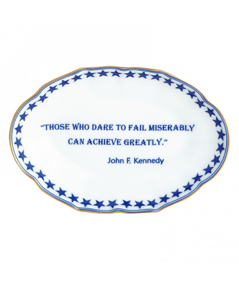 Mottahedeh Those Who Dare to FailÉ John F. Kennedy, Ring Tray S2834
