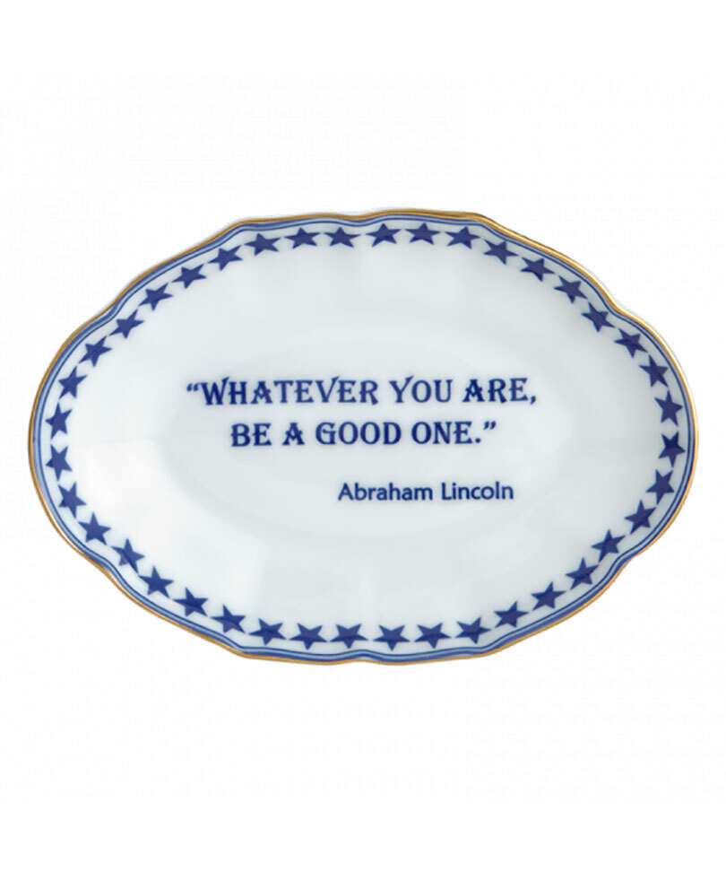 Mottahedeh ...Be A Good One. Abraham Lincoln, Ring Tray S2835