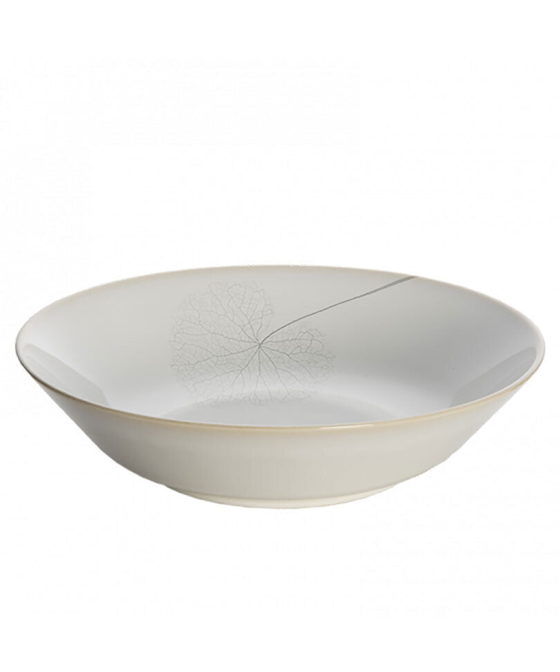Mottahedeh Leaf White Silk Pasta Bowl MS1006
