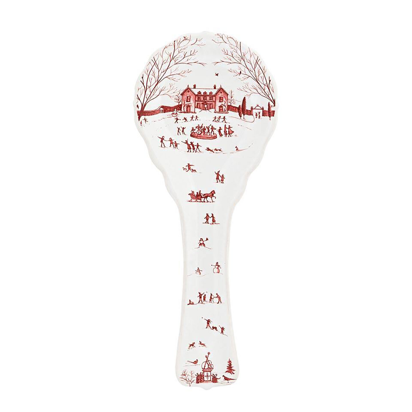 Juliska Country Estate Winter Frolic Ruby Spoon Rest CE103/73, MPN: CE103/73, 810034836663