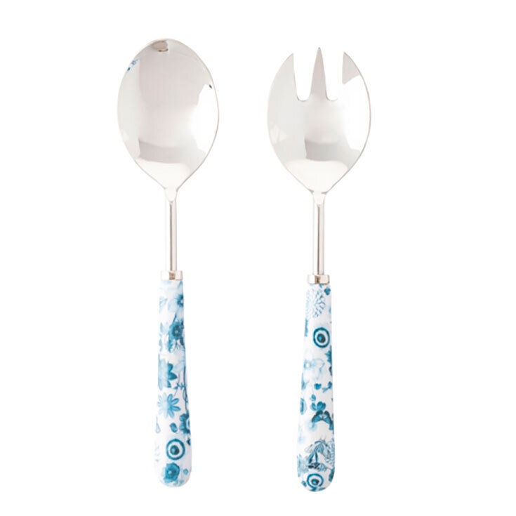 Juliska Field of Flowers Chambray Salad Servers FWI30/47, MPN: FWI30/47, 810034838476