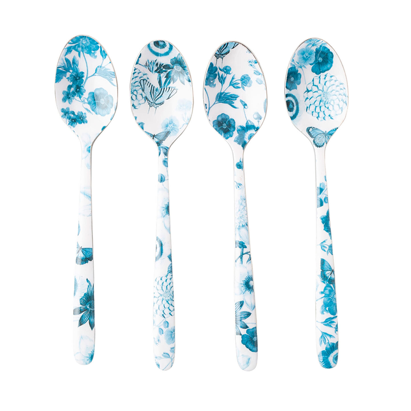 Juliska Field of Flowers Chambray Set of 4 Spoons FWISET1/47, MPN: FWISET1/47, 810034838452